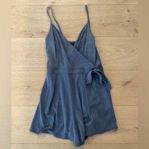 Cute gray blue romper from Hollister